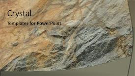  Presentation with rock stone - Beautiful presentation theme featuring stone background backdrop and a coral colored foreground