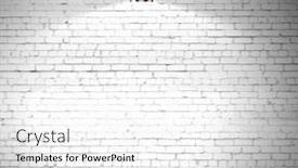  Presentation with illuminated - Slide deck featuring stone blank wall illuminated background and a white colored foreground