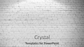  Presentation with illuminated - Slide set enhanced with stone blank wall illuminated background and a light gray colored foreground