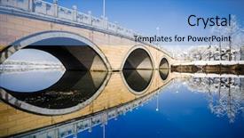  Presentation with china - Slides with stone bridge in the winter background and a  colored foreground