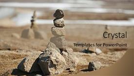  Presentation with kidney stone - Amazing presentation design having stone cairns erected in iceland backdrop and a coral colored foreground