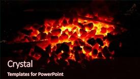  Presentation with fire ice and abstract - Slides featuring stone charcoal fire on bugle background and a wine colored foreground