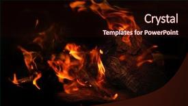  Presentation with fire ice and abstract - PPT layouts consisting of stone charcoal fire on bugle background and a wine colored foreground