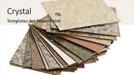  Presentation with superfoods samples - Presentation with stone countertops - assorted kitchen counter samples fanned background and a lemonade colored foreground