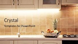  Presentation with interior hagia sophia aya sofya - PPT theme featuring stone countertops - kitchen interior detail background and a lemonade colored foreground
