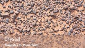  Presentation with sahara - Cool new PPT theme with stone-desert-background-sahara-region backdrop and a coral colored foreground