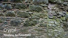  Presentation with medieval iron doors stone castle - Presentation with stone-detail-at-blarney-castle background and a gray colored foreground