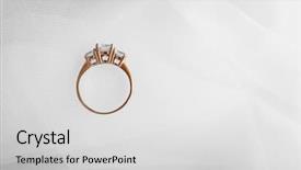  Presentation with engagement - PPT theme having stone fabrication - beautiful engagement ring on light background and a  colored foreground