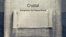  Presentation with texture - Slide set consisting of stone fabrication - burlap hessian sacking on background background and a soft green colored foreground