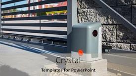  Presentation with remote - Beautiful presentation featuring stone-fence-and-entrance-gate backdrop and a soft green colored foreground