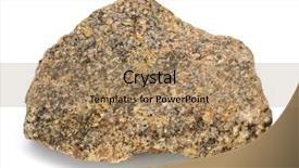  Presentation with granite - Cool new theme with stone granite isolated on white backdrop and a coral colored foreground