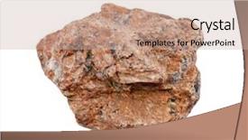  Presentation with granite - Audience pleasing PPT theme consisting of stone granite isolated on white backdrop and a soft green colored foreground