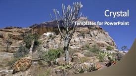  Presentation with ethiopia - Audience pleasing PPT theme consisting of stone-hewn church of petro backdrop and a ocean colored foreground