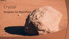  Presentation with desert - Beautiful slides featuring stone-in-desert backdrop and a coral colored foreground