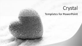  Presentation with sand heart - Slide deck enhanced with stone in shape of heart background and a white colored foreground