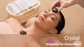  Presentation with stone - Cool new presentation theme with blossoming yarrow flowers achillea millefolium commonly known as yarrow or common yarrow is a flowering plant in the family asteraceae backdrop and a tawny brown colored foreground