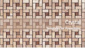  Presentation with portfolio - Audience pleasing presentation theme consisting of stone mosaic texture to see other stones can visit my portfolio backdrop and a coral colored foreground