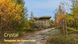  Presentation with mushroom - Beautiful slide deck featuring stone-mushroom-in-adrspach-teplice backdrop and a tawny brown colored foreground