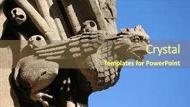  Presentation with virgin mary - Cool new slides with stone on st mary backdrop and a tawny brown colored foreground