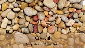  Presentation with pile - Amazing theme having stone path - background made of a closeup backdrop and a coral colored foreground