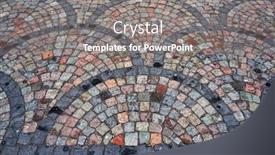  Presentation with pavement - Amazing theme having stone-pavement-pattern-abstract-textured backdrop and a gray colored foreground