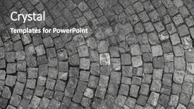  Presentation with granite - Audience pleasing presentation consisting of stone pavement texture granite cobble backdrop and a gray colored foreground