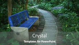  Presentation with pavement - Presentation theme featuring stone-pavement-winding-its-way background and a gray colored foreground