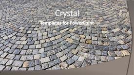  Presentation with paving - Beautiful slide set featuring stone paving texture abstract structured backdrop and a gray colored foreground