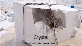  Presentation with stone quarry - PPT theme consisting of stone quarry - big block of a marble background and a light gray colored foreground