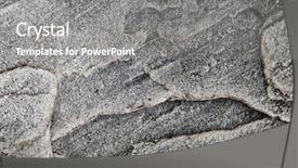  Presentation with rock stone - Audience pleasing presentation theme consisting of stone rock background backdrop and a gray colored foreground