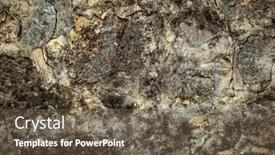  Presentation with rocks - PPT theme featuring stone-rocks-colored-and-textured background and a tawny brown colored foreground