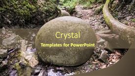  Presentation with bosnia - PPT theme consisting of stone-sphere-ball-in-bosnia background and a coral colored foreground