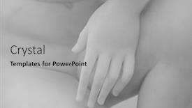  Presentation with human - Audience pleasing slide deck consisting of stone-statue-detail-of-human backdrop and a light gray colored foreground