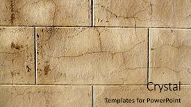  Presentation with pavement - Beautiful slide deck featuring stone tablets - pavement or wall background backdrop and a  colored foreground