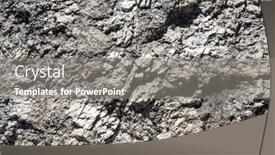  Presentation with rock stone - Presentation featuring stone-texture-of-rock-close background and a gray colored foreground