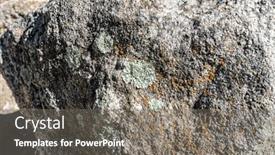  Presentation with rock stone - PPT theme having stone-texture-of-rock-close background and a gray colored foreground