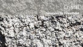  Presentation with rock stone - PPT theme with stone-texture-of-rock-close background and a gray colored foreground
