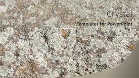  Presentation with rock stone - Theme featuring stone-texture-of-rock-close background and a light gray colored foreground