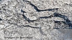  Presentation with rock stone - Presentation theme consisting of stone-texture-of-rock-close background and a light gray colored foreground