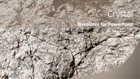  Presentation with rock stone - PPT theme having stone-texture-of-rock-close background and a gray colored foreground