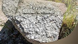  Presentation with rock stone - PPT theme having stone-texture-of-rock-formations background and a mint green colored foreground