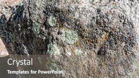  Presentation with rock stone - PPT theme with stone-texture-of-rock-formations background and a gray colored foreground