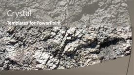  Presentation with rock stone - Theme featuring stone-texture-of-rock-formations background and a gray colored foreground