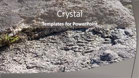  Presentation with rock stone - Slides consisting of stone-texture-of-rock-formations background and a gray colored foreground