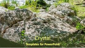  Presentation with rock stone - Slide set consisting of stone-texture-of-rock-formations background and a tawny brown colored foreground