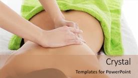  Presentation with massage therapy - Theme enhanced with stone therapy hot stone massage background and a  colored foreground