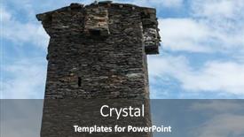  Presentation with community - PPT theme enhanced with stone tower in the community of ushguli zemo svaneti georgia background and a dark gray colored foreground