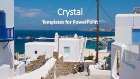  Presentation with ordinary - Presentation having stone walk path between ordinary background and a teal colored foreground