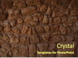 Stone Wall Background PPT template 28 | CrystalGraphics