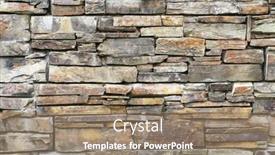  Presentation with stone - Colorful slides enhanced with stone-wall-composed-of-stones backdrop and a coral colored foreground